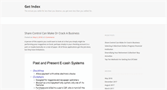 Desktop Screenshot of get-index.com